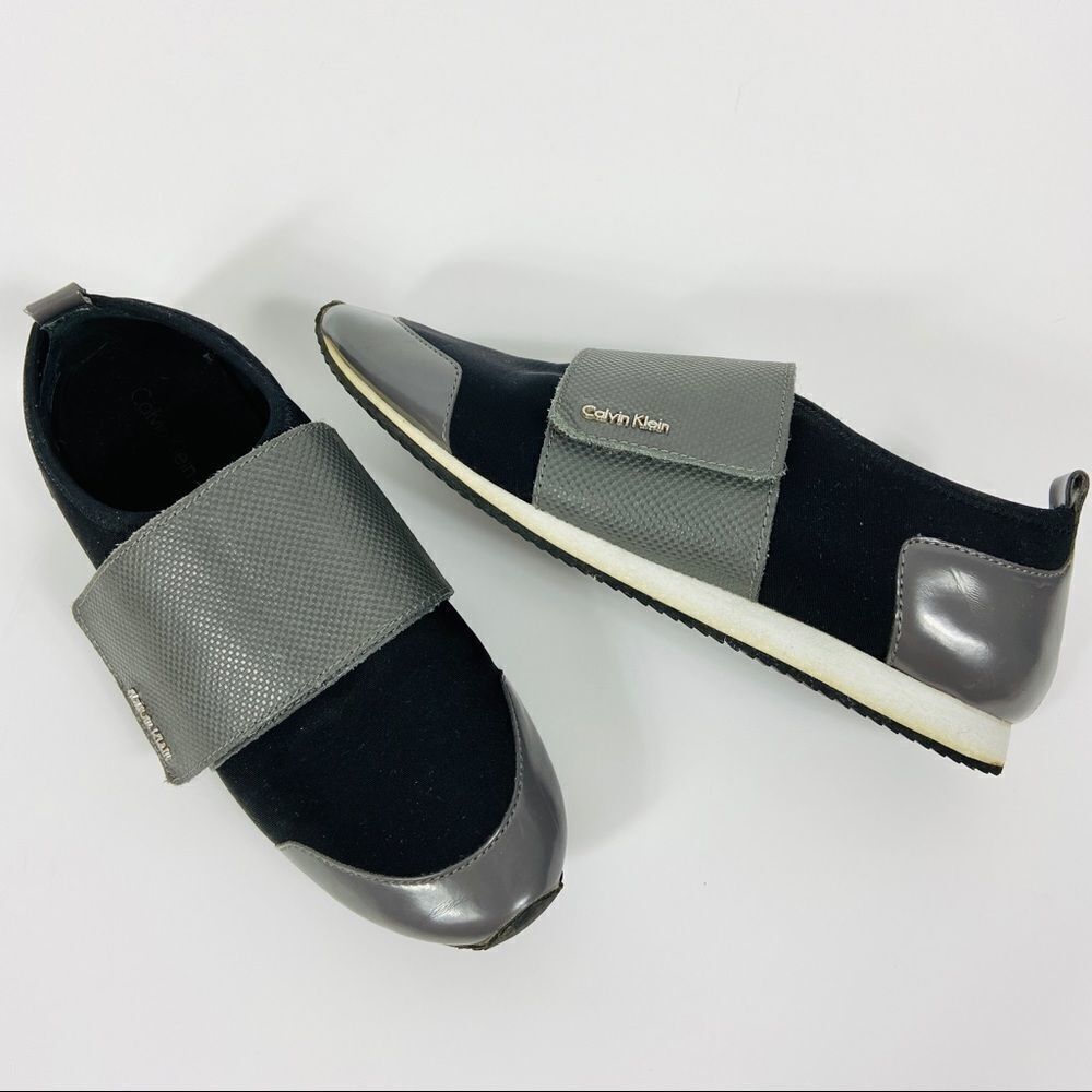 Calvin Klein Business Casual Velcro Sneakers Running Shoes.